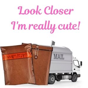 Poly Mailer shipping bags 10x13 brown interoffice memo Guess whats inside